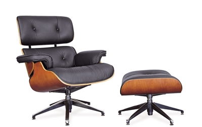 Picture of Knockoff Herman Miller Eames Lounge Chair, Contemporary Lounge Leather Chair with Ottoman