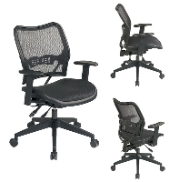 Picture of Office Star 13-77N9WA Mid Back Office Mesh AirGrid Multifunction Chair