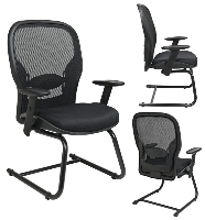 Picture of Office Star 2305 Guest Visitor Side Mesh Chair, Sled Base