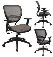 Picture of Office Star 55-88N15 Mid Back Latte AirGrid Mesh Office Task Chair