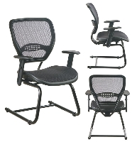 Picture of Office Star 5565 Guest Visitor Side Mesh Chair, Sled Base