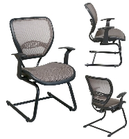 Picture of Office Star 5585 Guest Visitor Side Mesh Chair, Sled Base
