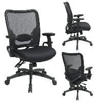 Picture of Office Star 6806 Mid Back Multi Function Office Mesh Chair, Gunmetal Base