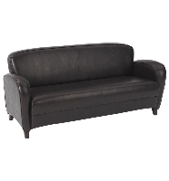 Picture of Office Star Embrace SL2373 Reception Lounge Lobby Three Seat Sofa, Mocha Eco Leather