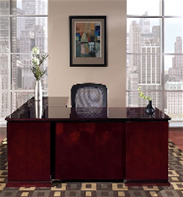 Picture of Office Star Mendocino MENTYP9 Veneer L Shape Office Desk Workstation