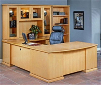Picture of Office Star Mendocino MENTYP13 Veneer Executive Office Desk Workstation