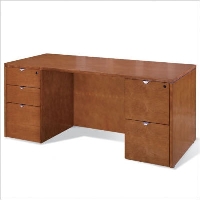 Picture of Office Star Kenwood KENTYP2 72" Veneer Double Pedestal Office Desk
