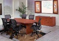 Picture of Office Star Napa NAPTYP20, NAP69, Laminate Conference Table with Storage and Presentation Board