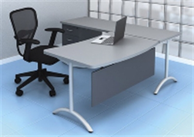 Picture of Office Star Pace PAC-TW13, 72" L Shape Modular Training Office Desk with Pedestal