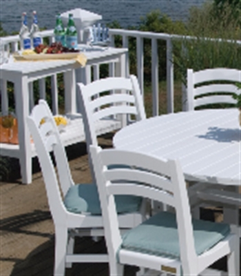 Picture of Seaside Charleston Outdoor Polymer Cafe Dining Side Chair