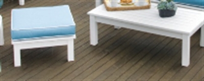 Picture of Seaside Nantucket Outdoor Polymer Ottoman