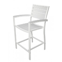 Picture of Polywood Euro A201 , Recycled Plastic Outdoor Cafe Dining Counter Stool Chair