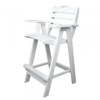 Picture of Polywood Nautical NCB46, Recycled Plastic Outdoor Bar Cafe Dining Chair