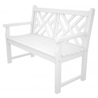 Picture of Polywood Chippendale CDB48, Recycled Plastic Outdoor 48" Bench with Arms
