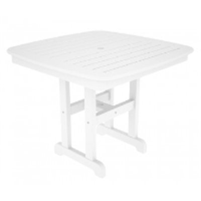 Picture of Polywood Nautical NCT37, Recycled Plastic Outdoor 37" Cafe Dining Table