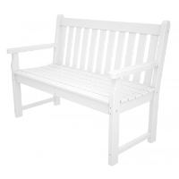 Picture of Polywood Traditional Garden TGB48, Recycled Plastic Outoor 48" Bench with Arms