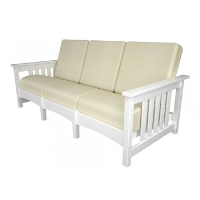 Picture of Polywood Deap Seat Mission CMC71, Recycled Plastic with Cushion Outdoor Three Seat Sofa
