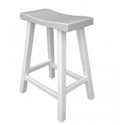 Picture of Polywood Morroco BAR1124, Recycled Plastic Outdoor Counter Saddle Stool