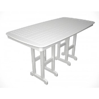 Picture of Polywood Nautical NCRT3772, Outdoor Recycled Plastic 37" x 72" Counter Dining Table