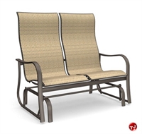 Picture of Homecrest Holly Hill 2A449 Outdoor Aluminum Sling Two Seat Loveseat Glider 