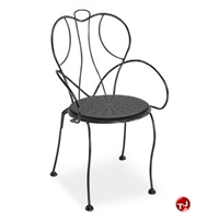 Picture of Homecrest Espresso 90390, Outdoor Steel Stackable Cafe Arm Chair