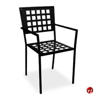 Picture of Homecrest Manhattan CH320, Outdoor Steel Cafe Stackable Dining Arm Chair