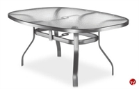 Picture of Homecrest 1766501, Outdoor Glass with Aluminum Boat Shape Balcony Table with Hole