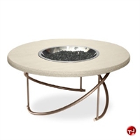 Picture of Homecrest Cirque Burner Firepit, Outdoor 6036FPT  Firepit with Faux Granite Table Top