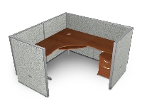Picture of OFM Rize R1X1-4772-V, L Shape 72" Desk Cubicle Workstation