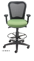 Picture of Nightingale 6000DS LXO, Mid Back Ergonomic Mesh Drafting Stool Chair