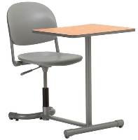 Picture of KI 360TP-P, 360 Degree Torsion Standard Swivel Chair with Connecting Table