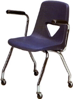 Picture of Scholar Craft 120 Series, 127-AC Poly Plastic Mobile Classroom Arm Chair