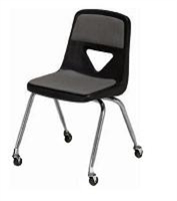 Picture of Scholar Craft 120 Series, 127-PC Poly Plastic Mobile Classroom Mobile Chair