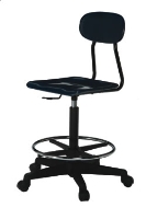 Picture of Scholar Craft 190 Series 190L, Industrial Armless Ergonomic Footring Stool Chair