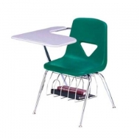Picture of Scholar Craft 400 420 Series 425, Poly Classroom Tablet Arm Chair, Book Basket, Plastic Top