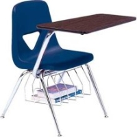 Picture of Scholar Craft 500 520 Series 525, Poly Shell Classroom Tablet Arm Desk Chair, Bookbasket