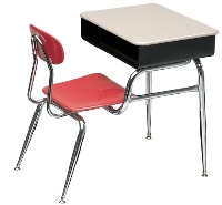 Picture of Scholar Craft 700 780 Series 785, Plastic Open Front Combo Desk Chair, Plastic Top