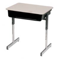 Picture of Scholar Craft 7800 Series, SC7800 Adjustable Open Front Classroom Desk, Book Box,Plastic Top