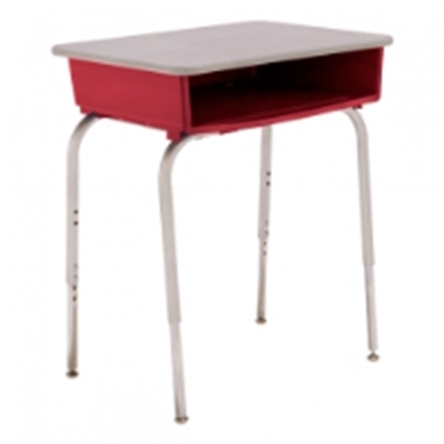 Picture of Scholar Craft 1600 Series, 1600 Open Front Classroom Student Desk, Book Box, Plastic Top