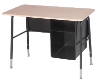 Picture of Scholar Craft CDF 4100 Series, CD4100 Adjustable Student Classroom Desk, Bookrack
