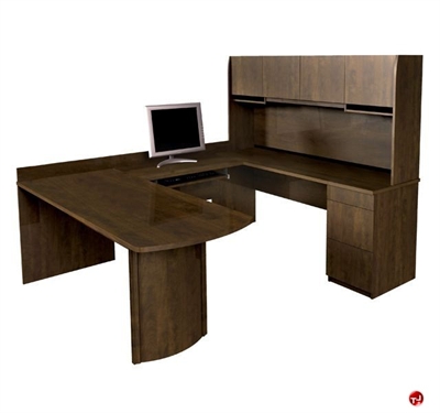 Picture of Bestar Executive 52412, 52412-69, U Shape Laminate Desk Computer Workstation