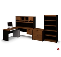 Picture of Bestar Innova 92852, 92850-63 Laminate L Shape Computer Desk Workstation