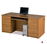Picture of Bestar Embassy 60850, 60850-68, Laminate Double Pedestal Office Computer Desk