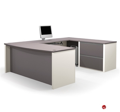 Picture of Bestar Connexion 93865,93865-59 Contemporary U Shape Computer Desk Workstation