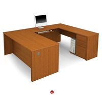 Picture of Bestar Prestige 99871,99871-76, U Shape Office Computer Desk Workstation
