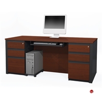 Picture of Bestar Prestige 99875, 99875-39, Double Pedestal Office Computer Desk Workstation