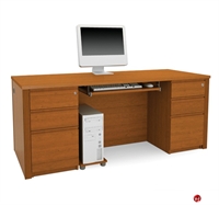 Picture of Bestar Prestige 99875, 99875-76, Double Pedestal Office Computer Desk Workstation