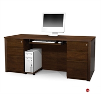 Picture of Bestar Prestige 99875, 99875-69, Double Pedestal Office Computer Desk Workstation
