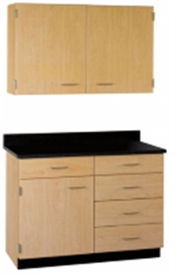 Picture of 36"W Cabinetry Suite SA016, Two Door Wall Unit, Base Unit with Countertop
