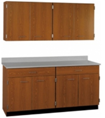 Picture of 60"W Cabinetry Suite SA026, Four Door Wall Unit, Base Unit with Countertop